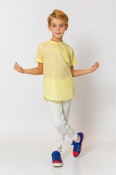 incity Boy's Judge Collar Three Button Shirt