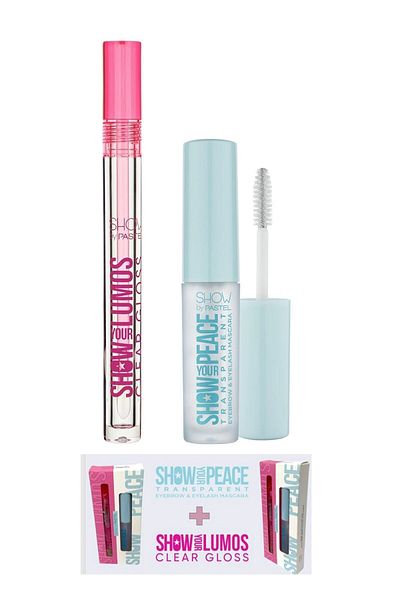 Show by Pastel Lumos Clear Gloss and Peace Transparent Outfit and Muffle Mascara