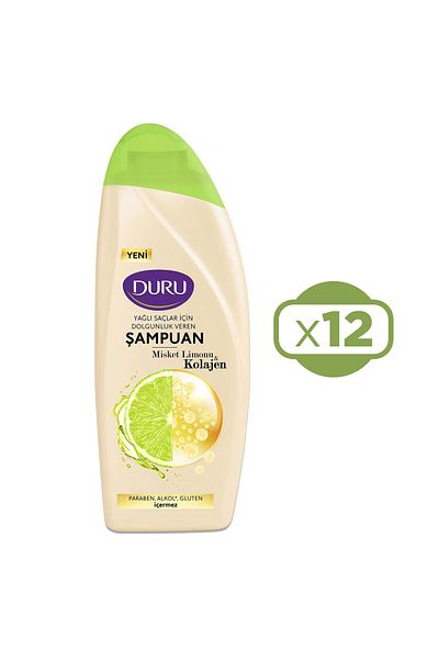Duru Lemon and Collagen Oil Marble Hair Shampoo - 12x500 ml