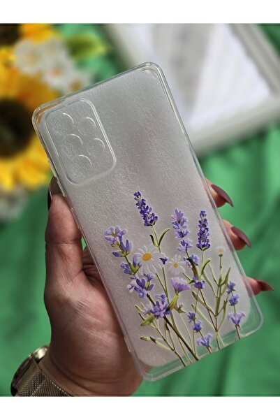 SUPER FRAME حافظة هاتف شفافة مطبوعة متوافقة مع هاتف سامسونج جالاكسي A72