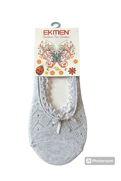 EKMEN ÇORAP Lace Cotton Ballerina Socks