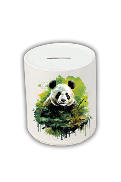 lili hediyelik Panda B Štampano Kasica prasica u zelenilu - Keramička kasica ...
