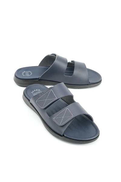 GEZER Ανδρικές παντόφλες casual με εύκαμπτες σόλες και ρυθμιζόμενο velcro