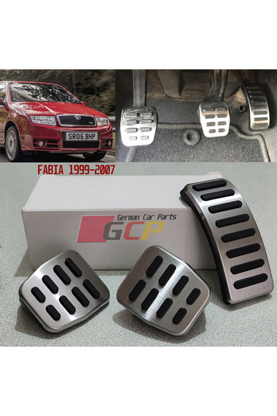 GCP German Car Parts SKODA Fabia Pedal Seti 1999-2007 - Uyumlu Fabia Krom Ped...