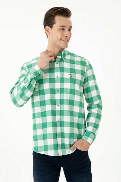 U.S. Polo Assn. U.S. POLO ASSN. ΥΦΑΝΤΟ ΥΦΑΣΜΑ ΚΑΝΟΝΙ ΕΦΑΡΜΟΓΗ ΜΑΚΡΥΜΑΝΙΚΟ ΠΟΥΚΑΜΙΣΟ