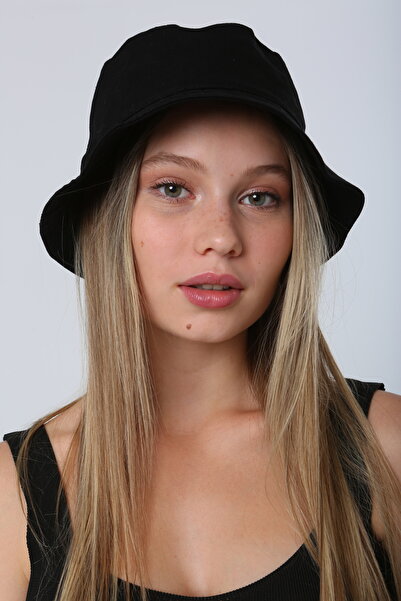 FRESCO SCARFS Unisex Summer Bucket Πολύχρωμο Καπέλο ΜΑΥΡΟ