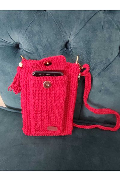 Handmade red bag