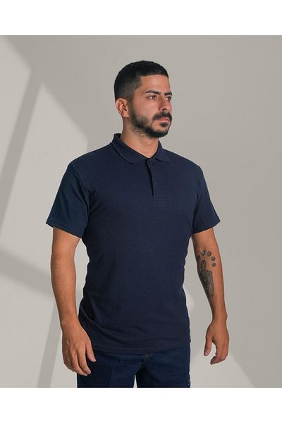 Lukitus Ανδρικό μπλουζάκι από βαμβακερό γιακά Polo