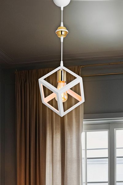 AG LightDesign White Cube Pendant Lamp Chandelier Living Room Bedroom Kitchen Corridor Lamp