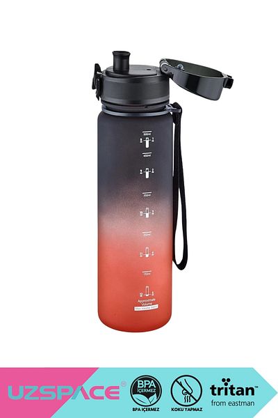 Uzspace 500ml New Collection Double Color Leakproof BPA Free Tritan Water Bottle with Lockable Lid