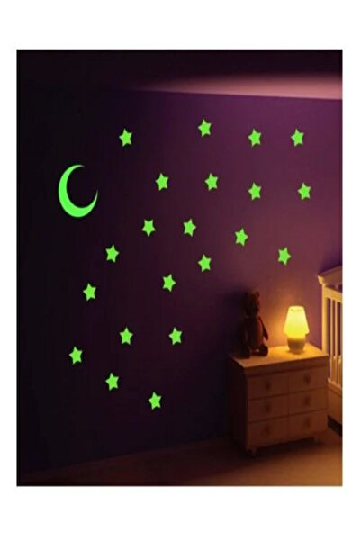 Alfa Life Marketing Yapışkanlı Fosforlu Ay Yıldız