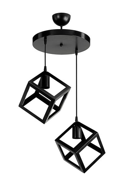 AG LightDesign Black Cube Pendant Lamp Chandelier Living Room Bedroom Kitchen Corridor Lamp