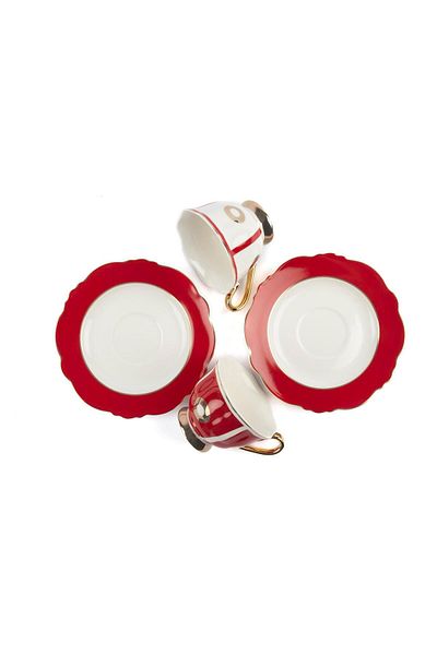Mikasa Moor Bahia Red 6-piece Coffee Cup Set 90cc