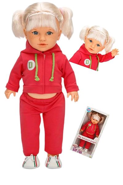 A-T AYZE-TRENDY Tına Sporty Baby Tracksuit 45 cm 1 Piece - Pink and Red Fiatiyel 26243