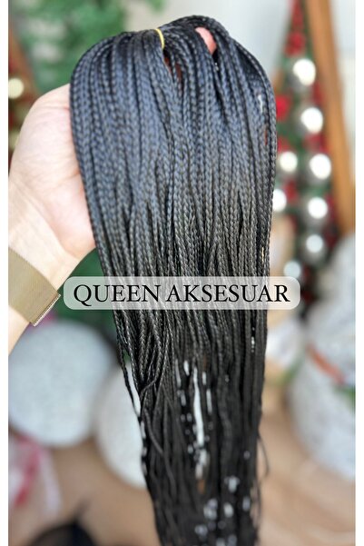 Queen Nelly Afrika Brezilya rasta afro uzun örgü postiş saç siyah karnaval