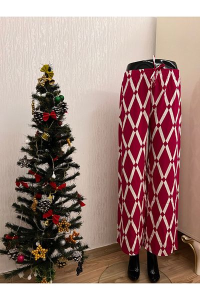 DENİZLİFE Patterned Combed Cotton Trousers - Stylish and Comfortable