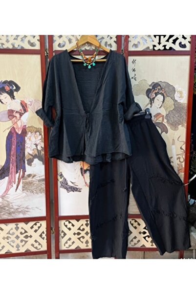 PHUTİ COLLECTION PAMUKLU BAĞCIKLI HIRKA