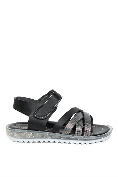 Minican ŞA F K 011 Fillet Girl's Flat Sandals Black