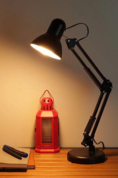 Ozsport Telvesse Masa Lambası Akrobat Yaylı Metal 360° Açılı Ayarlanabilir Ha...