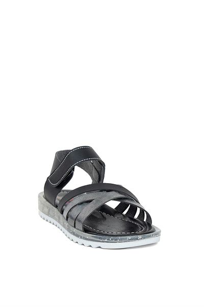 Minican ŞA P K 011 Booties Girl's Flat Sandals Black