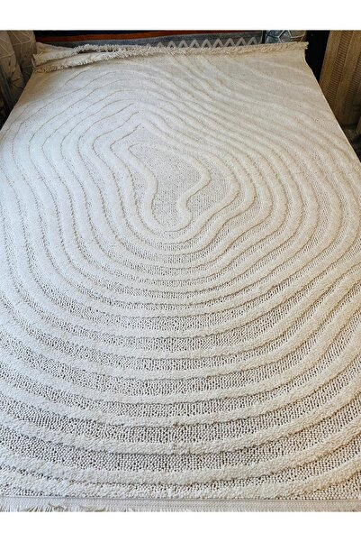 KARAR HALI Krem İskandinav salon halısı