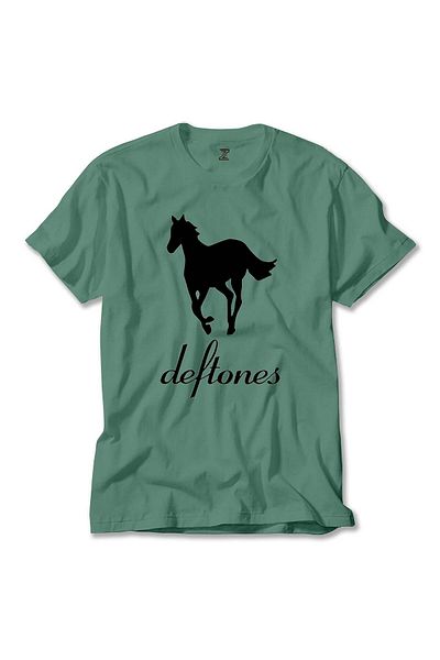 Z zepplin Πράσινο T-shirt Deftones Pony