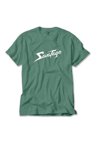 Z zepplin Πράσινο T-Shirt με κείμενο λογότυπου Savatage