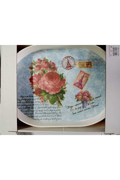 Freya Oval Melamine Tray 01