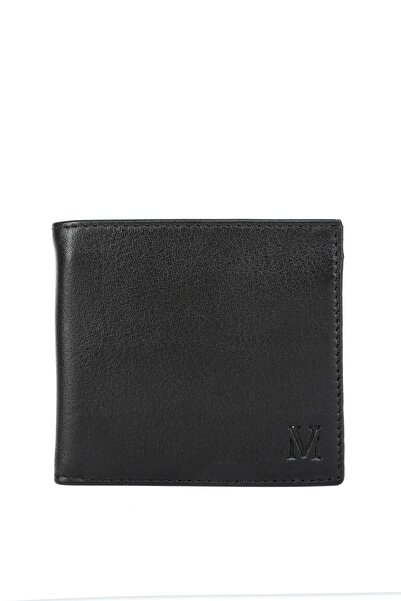 HNB Men's Leather Wallet Mv5017 Black