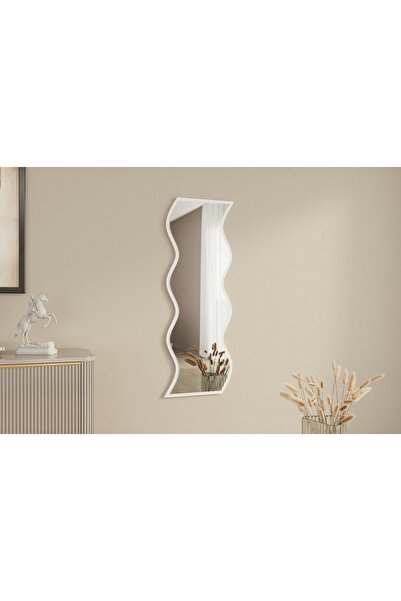 MONEayna SAFİ Dekoratif Beyaz Boy Aynası