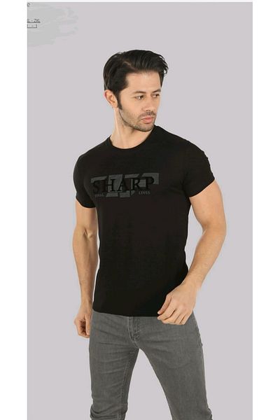 Brango Slim Fit Front Printed T-Shirt