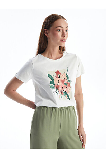 LC Waikiki Γυναικεία - Μπλουζάκι με κοντό μανίκι με λαιμόκοψη