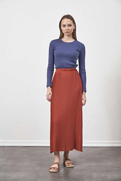 Mevra Pleated Skirt Rose Dried