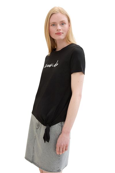 Tom Tailor Denim knotted tee w- chest AW