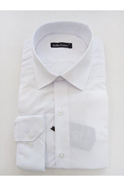 ATİLLA ÖZER Spor Slimfit Dar Kesim Ütü Tutabilen Nefes Alan Kumaş Uzun Kollu