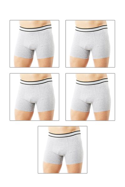 Kompedan Ανδρικό Boxer 5 Pack - Βαμβακερό και Lycra Combed Cotton, Özkan 11226