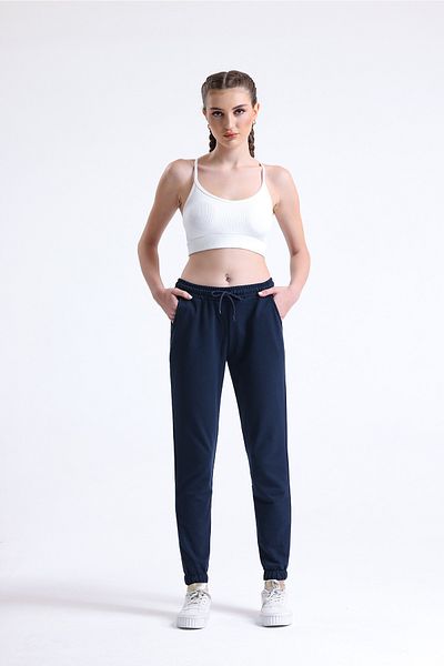 Kompedan Γυναικείο Φούτερ Navy Blue - Πιτζάμες Μονό Πάτο
