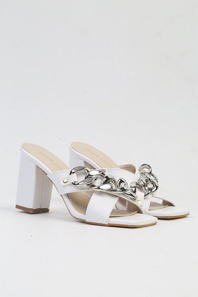 Pierre Cardin ® |    Pc-53064- 3959 White-Women's Heeled Slippers