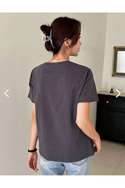 BETİLİNA Füme SUNSHINE Geniş kalıp T-Shirt