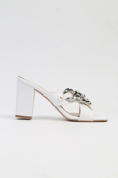Pierre Cardin ® |    Pc-53064- 3959 White-Women's Heeled Slippers