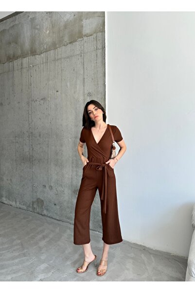 alenmoda Ολόσωμη φόρμα με διπλό γιακά Bürümcük