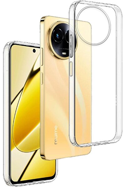 Rivor Realme 11 4G Uyumlu Kılıf 3d Kamera Korumalı Süper Şeffaf Esnek Renksiz...