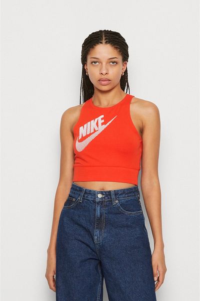 Nike orange tank top womens store