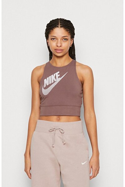 Nike Sportswear Gel-Dance Kahverengi Cropped Kadın Atlet