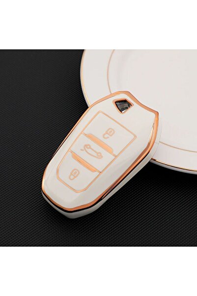 Alazpay Za Peugeot 208 308 508 2008 3008 5008 TPU maska za ključ (bez sustasa...