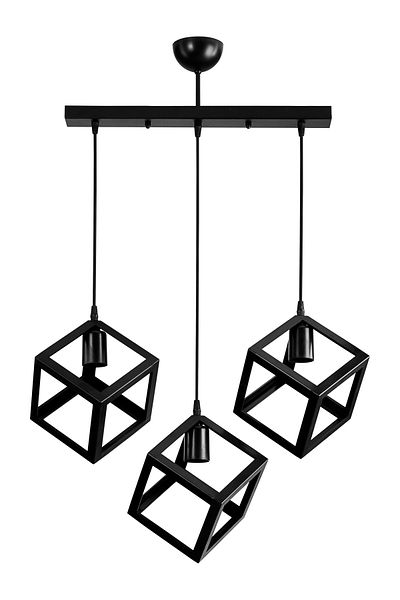 AG LightDesign Black Cube Pendant Lamp Chandelier Living Room Bedroom Kitchen Corridor Lamp