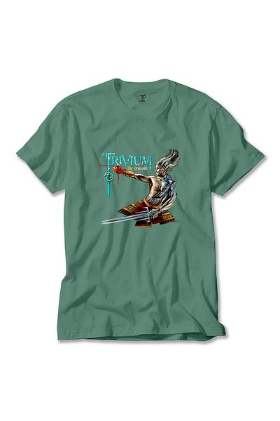 Z zepplin Trivium The Crusade Green T-Shirt