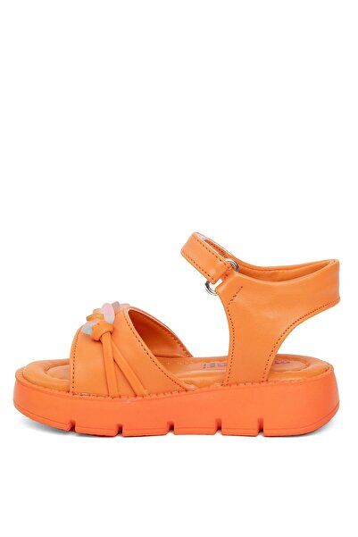 Minican J B 260 Baby Girl's Flat Sandals Orange