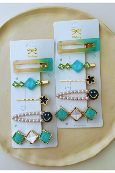 Nisankids Σετ πλαϊνής πόρπης ποιότητας VIP Pearl Crystal