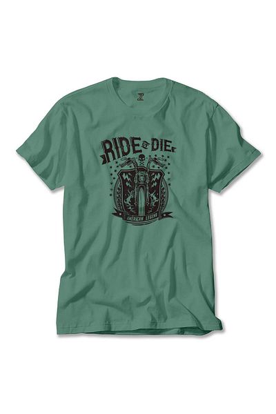 Z zepplin Πράσινο T-Shirt Ride Die Silhouette